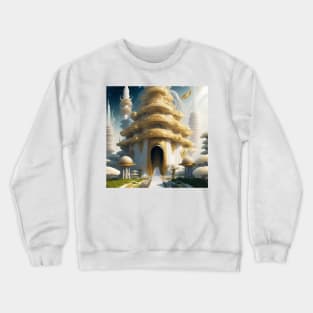 The Empress' Swirling Gardens Space Metropolis The Temple of Truth Is White Crewneck Sweatshirt